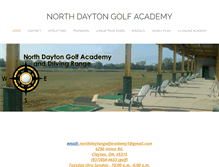 Tablet Screenshot of northdaytongolfacademy.com